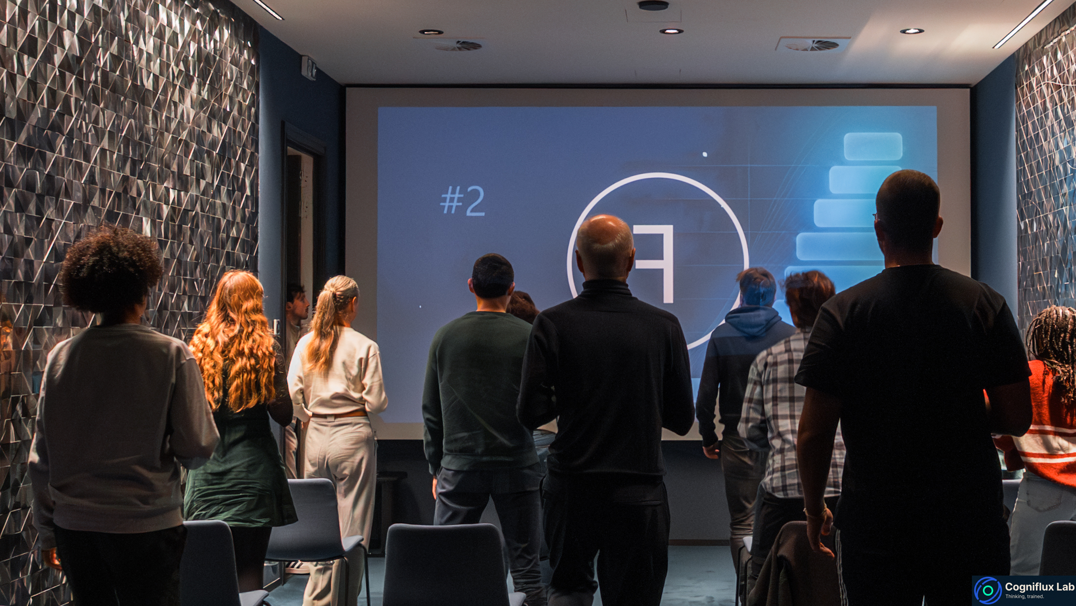 Group during a brain-body circuit exercise