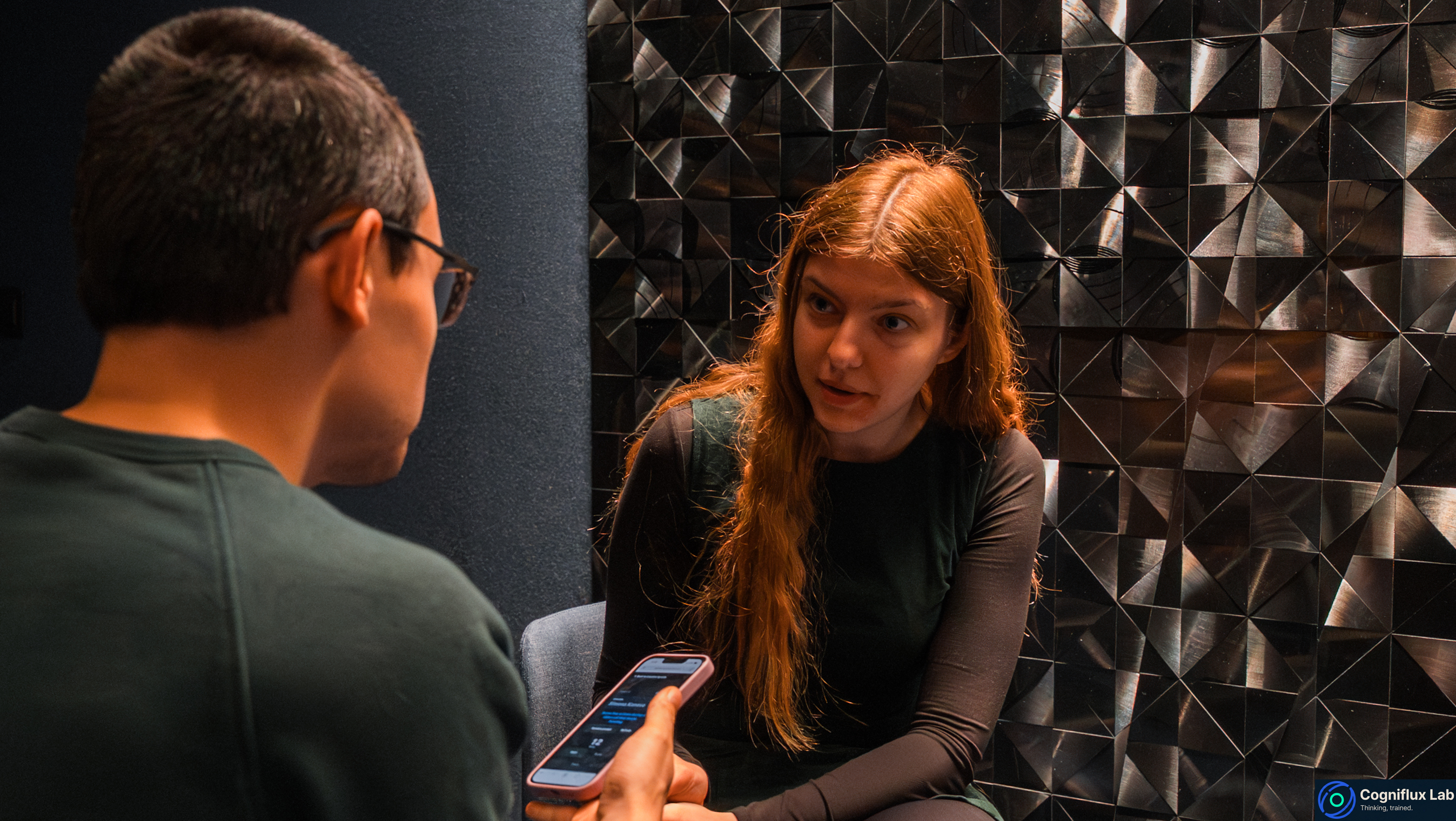 Participant at an adaptive cognitive station